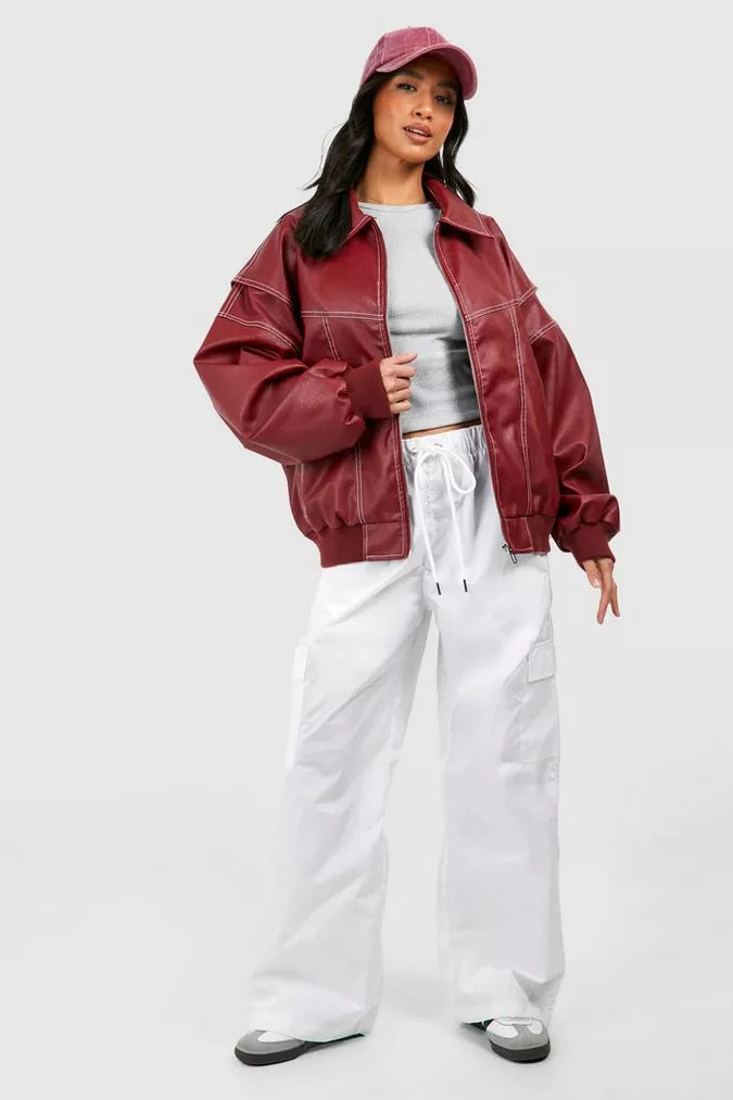 Nia | Dames Jas met Oversized Pasvorm en Ritssluiting
