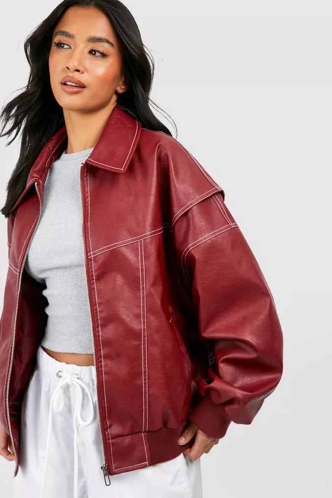 Nia | Dames Jas met Oversized Pasvorm en Ritssluiting