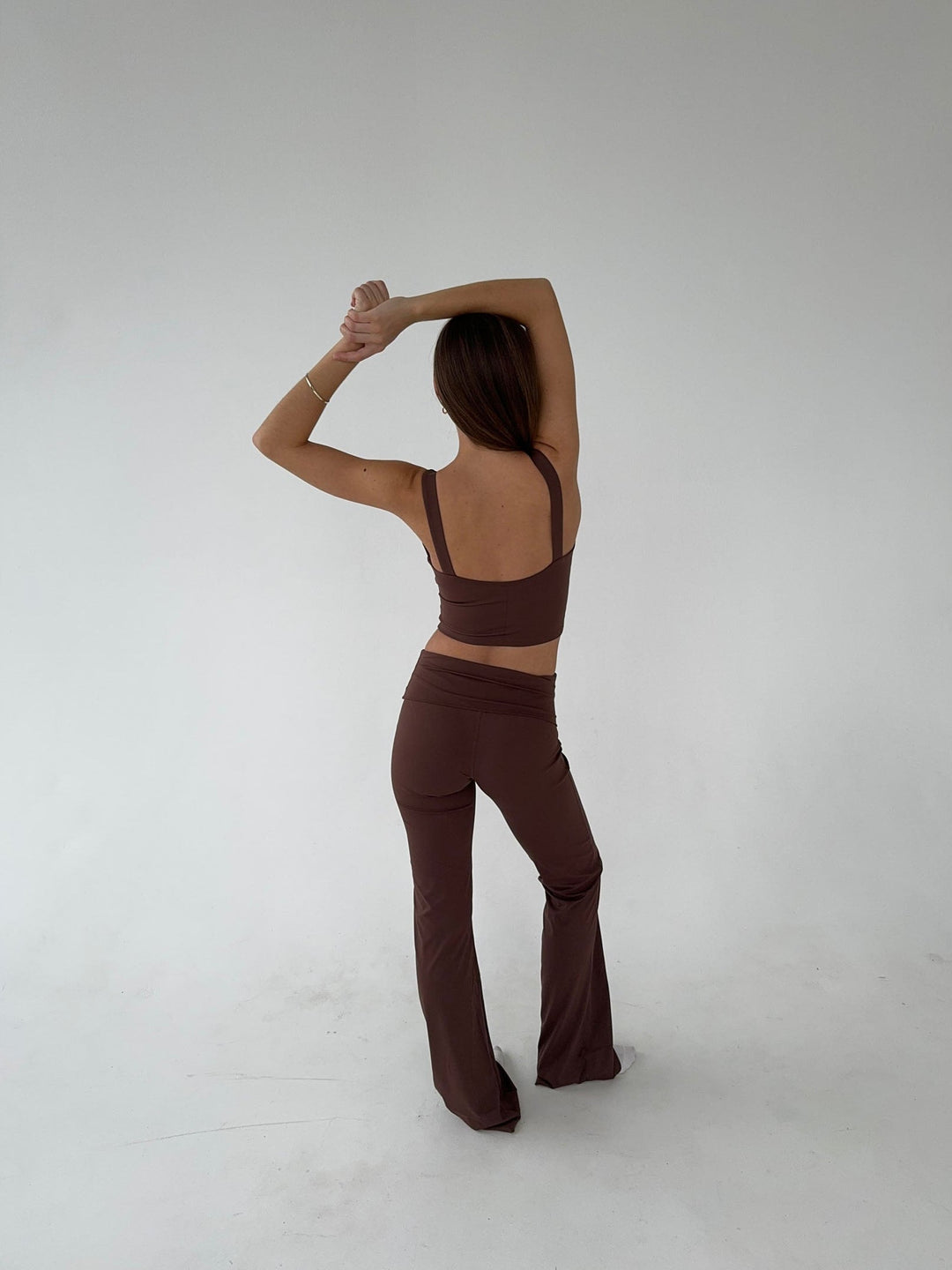 Makenna | Dames legging met hoge taille uitlopende pijpen