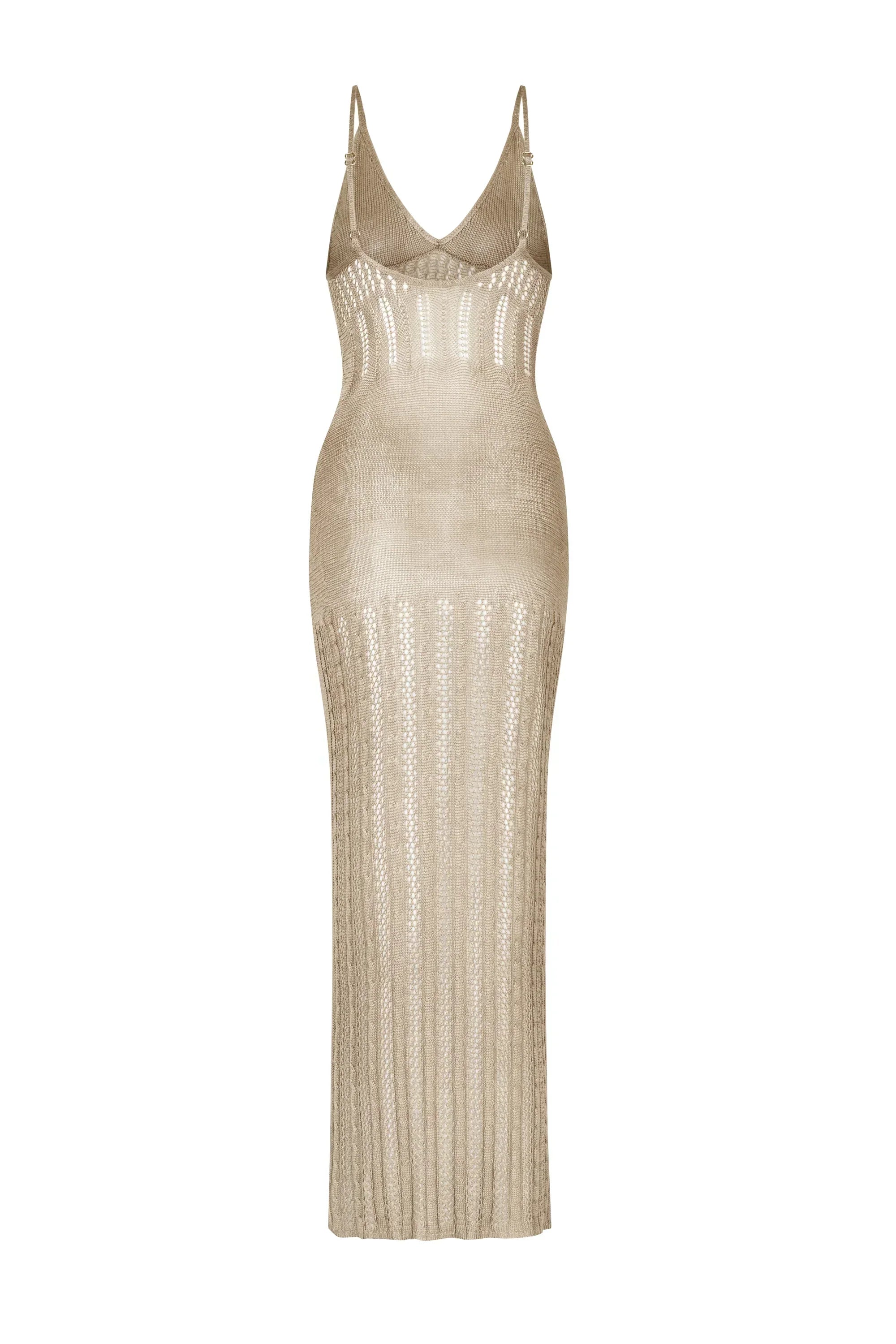 Shauni | Elegante Gebreide Strandjurk met Split