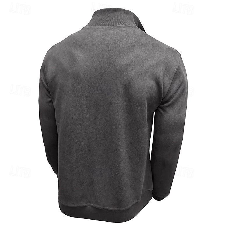 Caleb | Quarter-Zip Sweatshirt met Staande Kraag