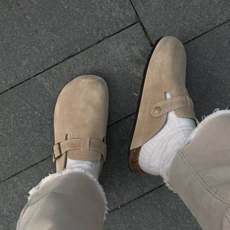 Felicity | Unisex pantoffels met gespband profielzool