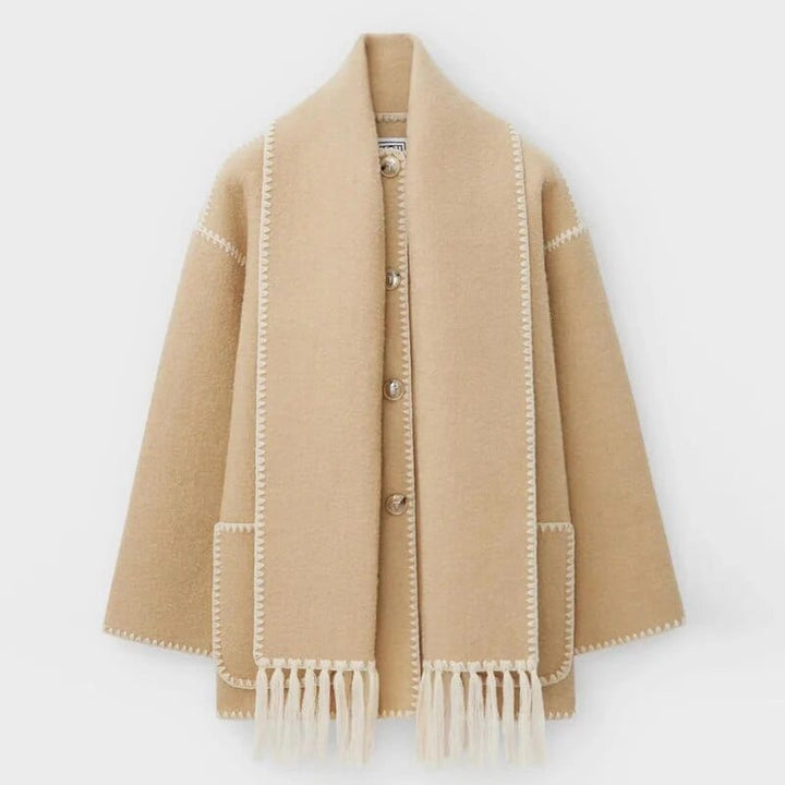 Dames Franje Trim Open Voor Cardigan