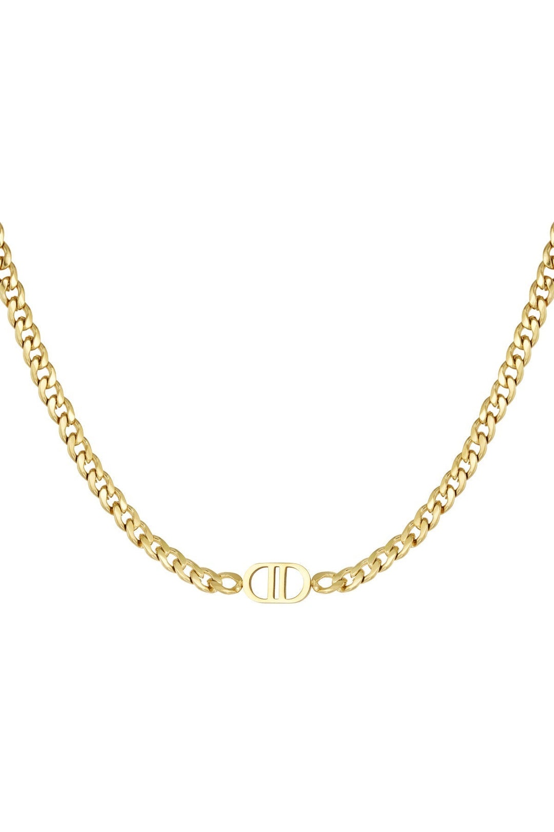 Laila | Dames ketting met schakelstructuur sluitingselement