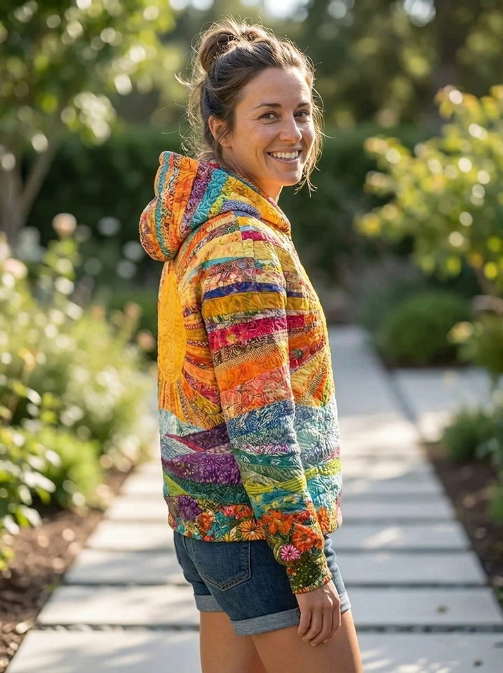 Clara - Kleurrijke Zonsopgang Hoodie