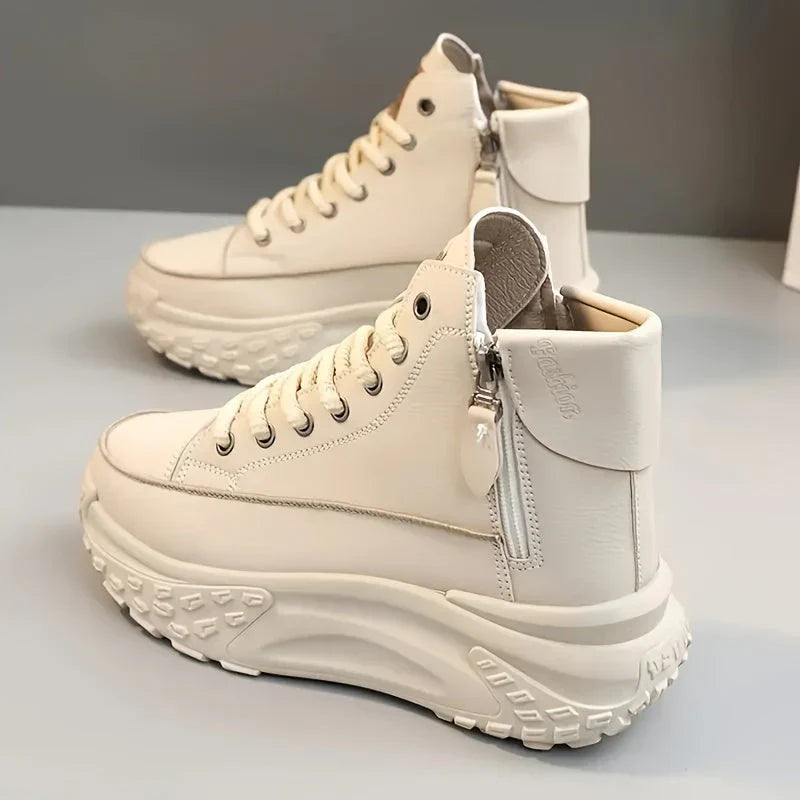 Avani | Dames sneakers met platform rits
