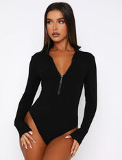 Yara | Bodysuit Top met Rits - Veelzijdig, Comfortabel en Functioneel