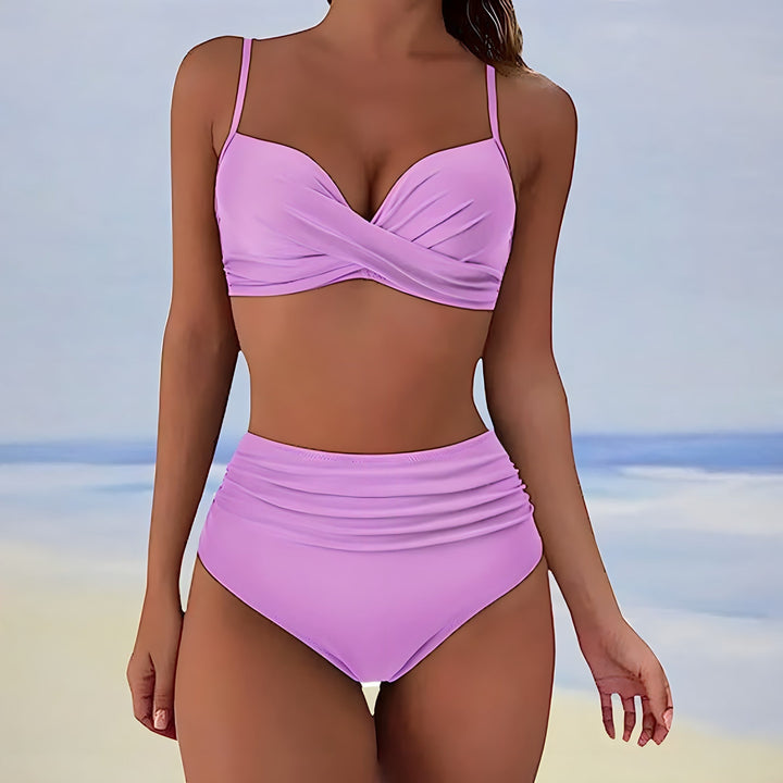 Kalani | Dames bikini met twistdetail en hoge taille