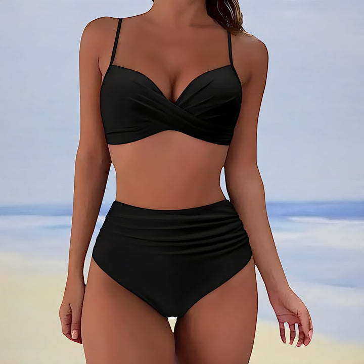 Kalani | Dames bikini met twistdetail en hoge taille