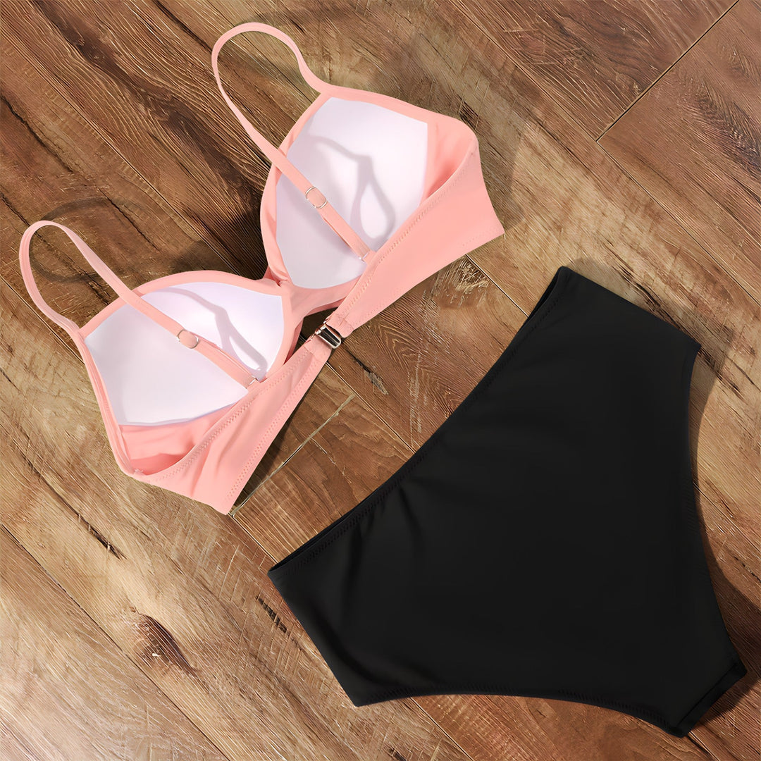 Kalani | Dames bikini met twistdetail en hoge taille