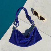 Luxe Glanzende Tas met Ketting Detail
