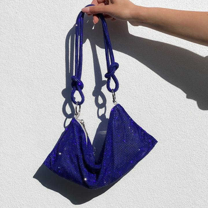 Ana | Dames handtas met ketting en glanzende afwerking