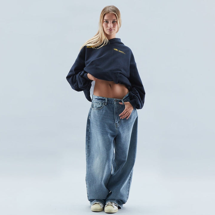 Valeria | Dames Hoodie met Ribboorden enElastische Zoom