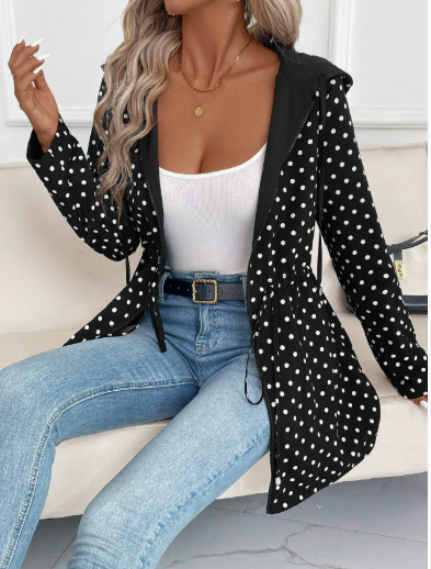 Omkeerbare Leopard Gevoerde Hooded Jast