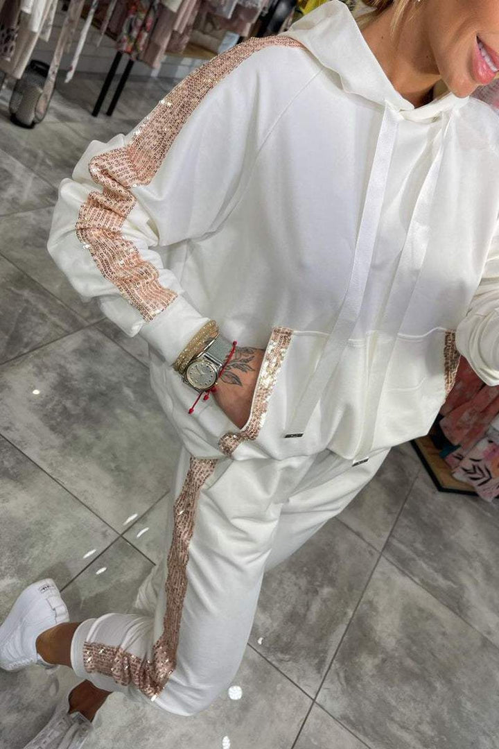 Dames Hoodie Set met Joggingbroek en Comfortabele Pasvorm