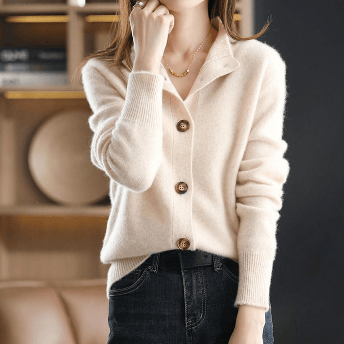 Anny - Luxueuze Kasjmier Gebreide Cardigan