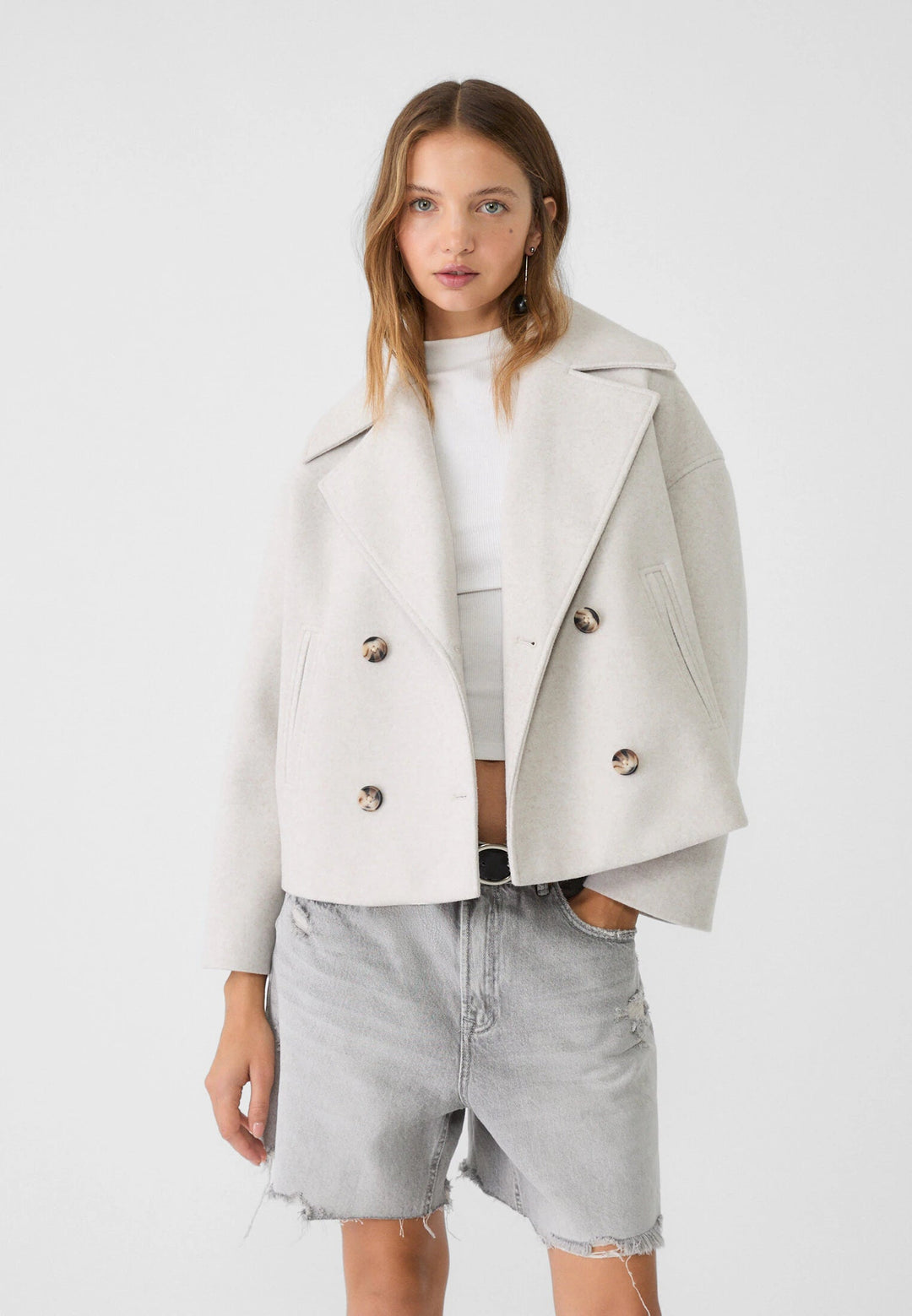Callie | Dames Korte Jas Dubbele Knoopsluiting