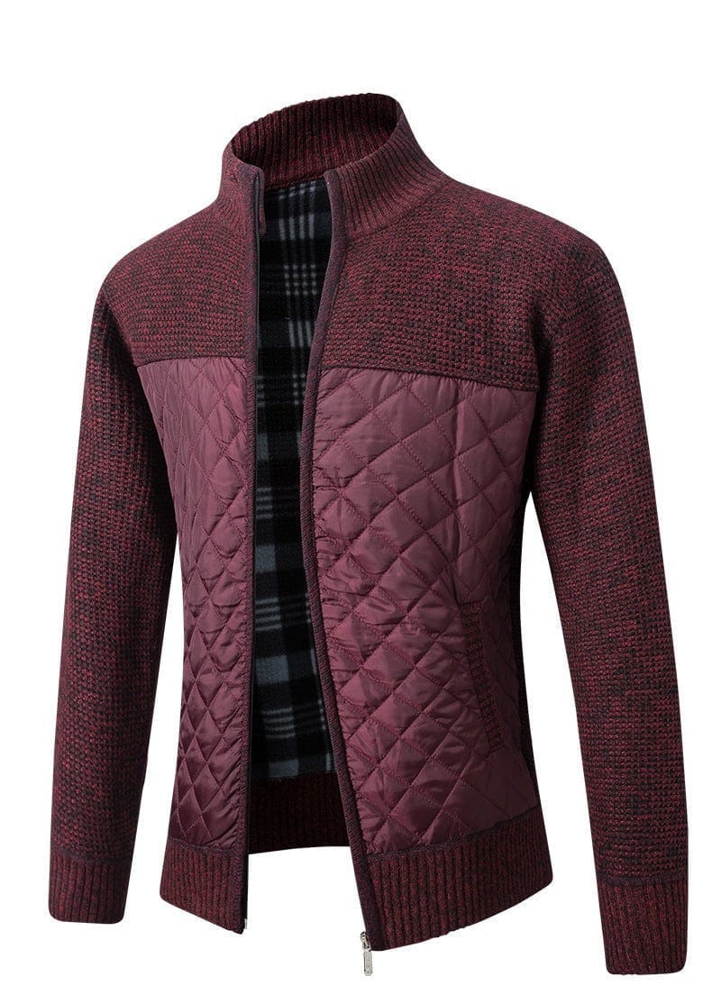 Gemma | Heren vest met rits en quiltpanelen
