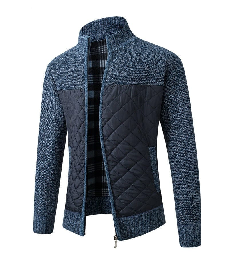Gemma | Heren vest met rits en quiltpanelen