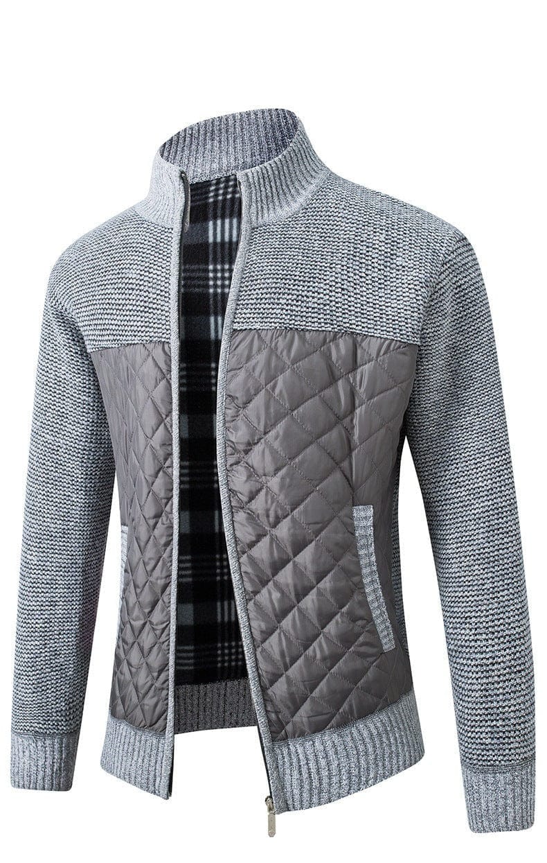 Gemma | Heren vest met rits en quiltpanelen