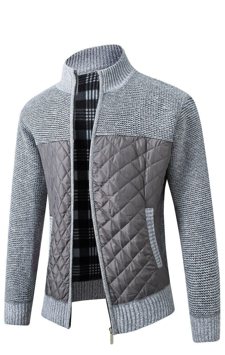 Gemma | Heren vest met rits en quiltpanelen