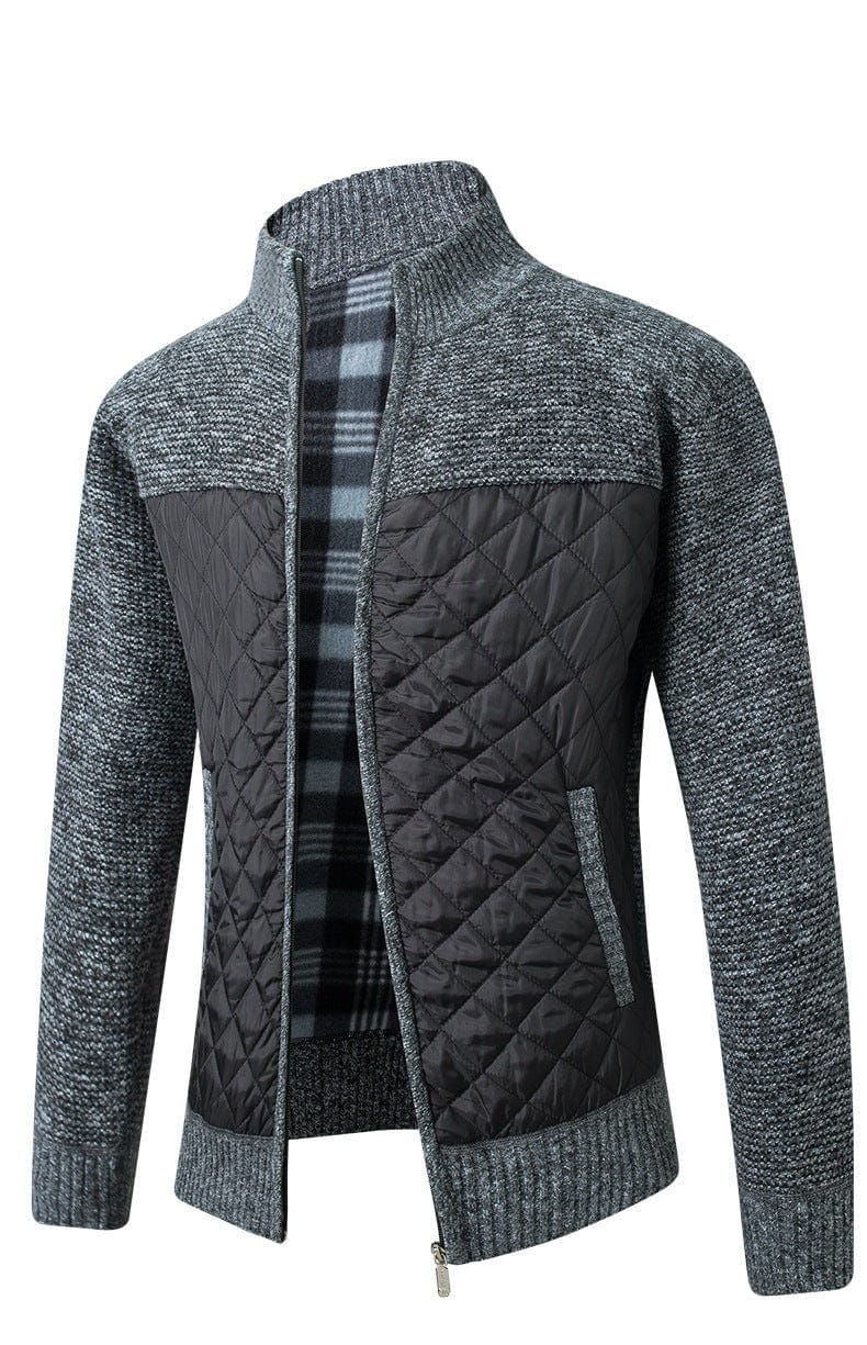 Gemma | Heren vest met rits en quiltpanelen