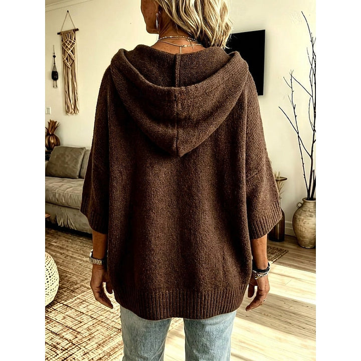 Harriet | Gezellige Hooded Open-Front Cardigan