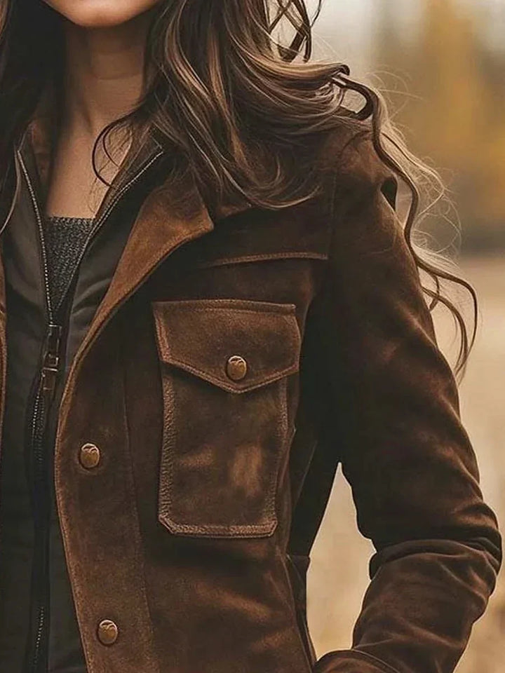 Iseult | Notch-Lapel Gracieus Gelaagd Jas