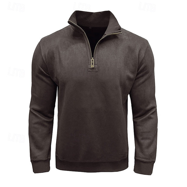 Caleb | Quarter-Zip Sweatshirt met Staande Kraag