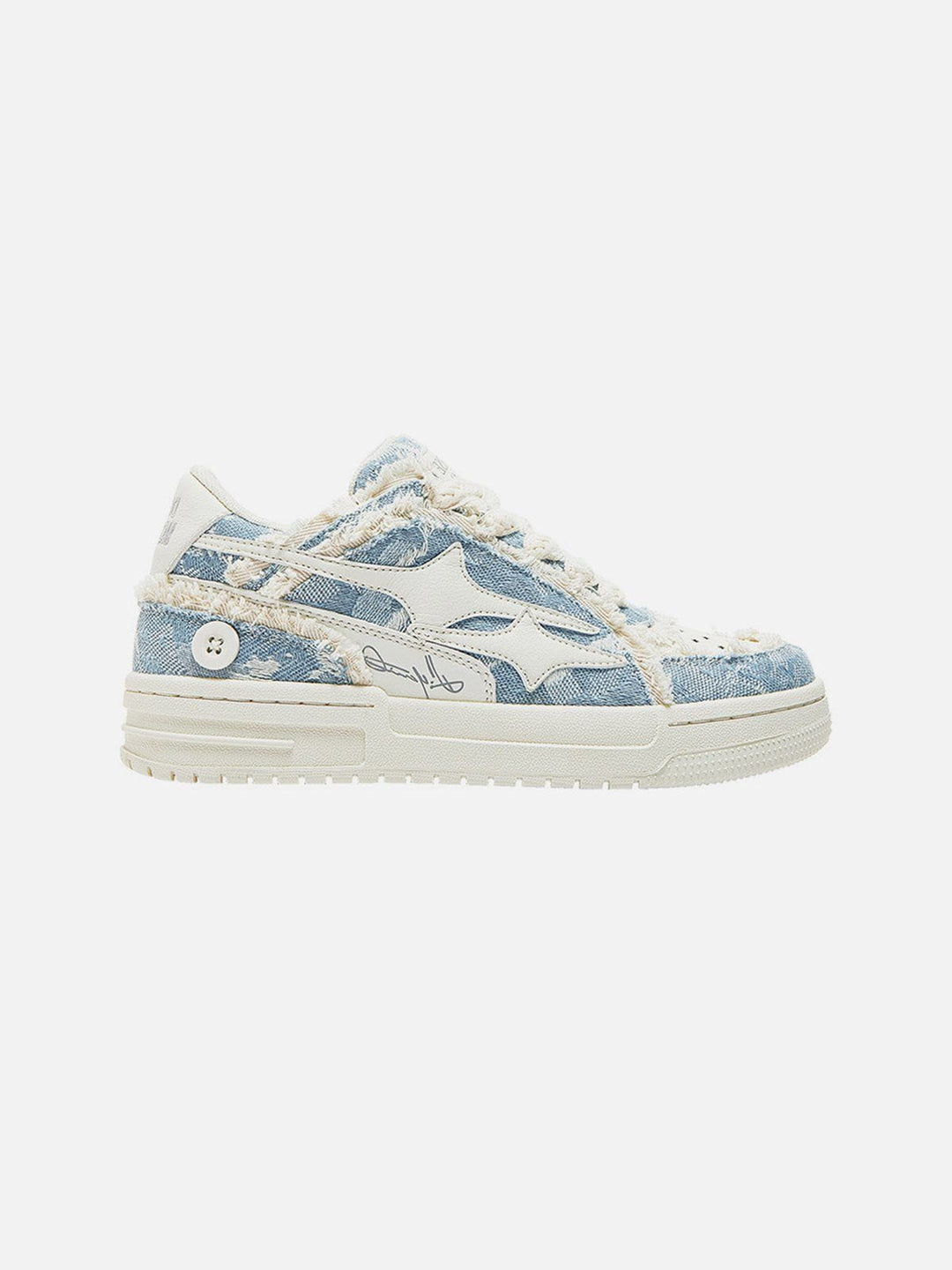 Dames Vintage Denim Platform Sneakers