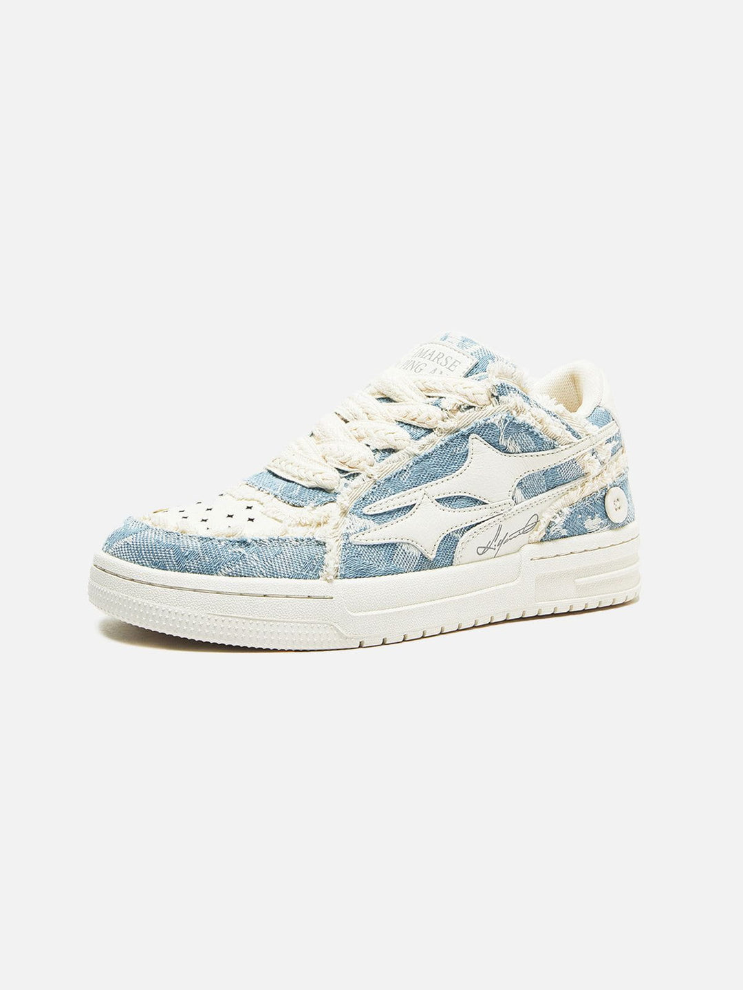 Dames Vintage Denim Platform Sneakers