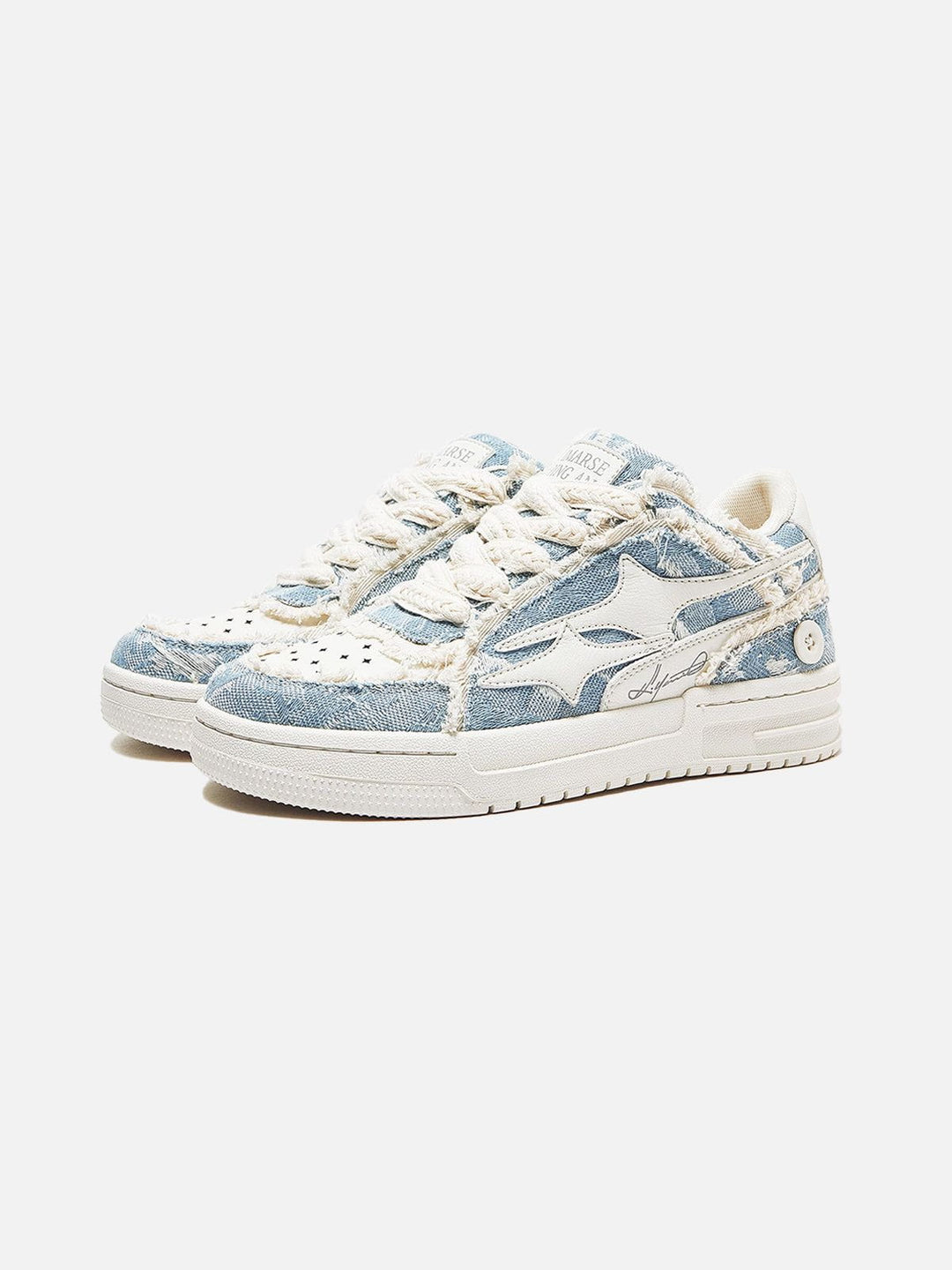 Dames Vintage Denim Platform Sneakers