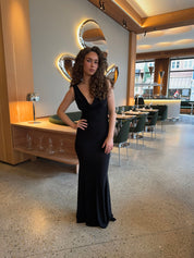 Zahra | Feestelijke Mouwloze Maxi-Jurk met V‑hals