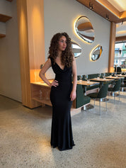 Zahra | Feestelijke Mouwloze Maxi-Jurk met V‑hals