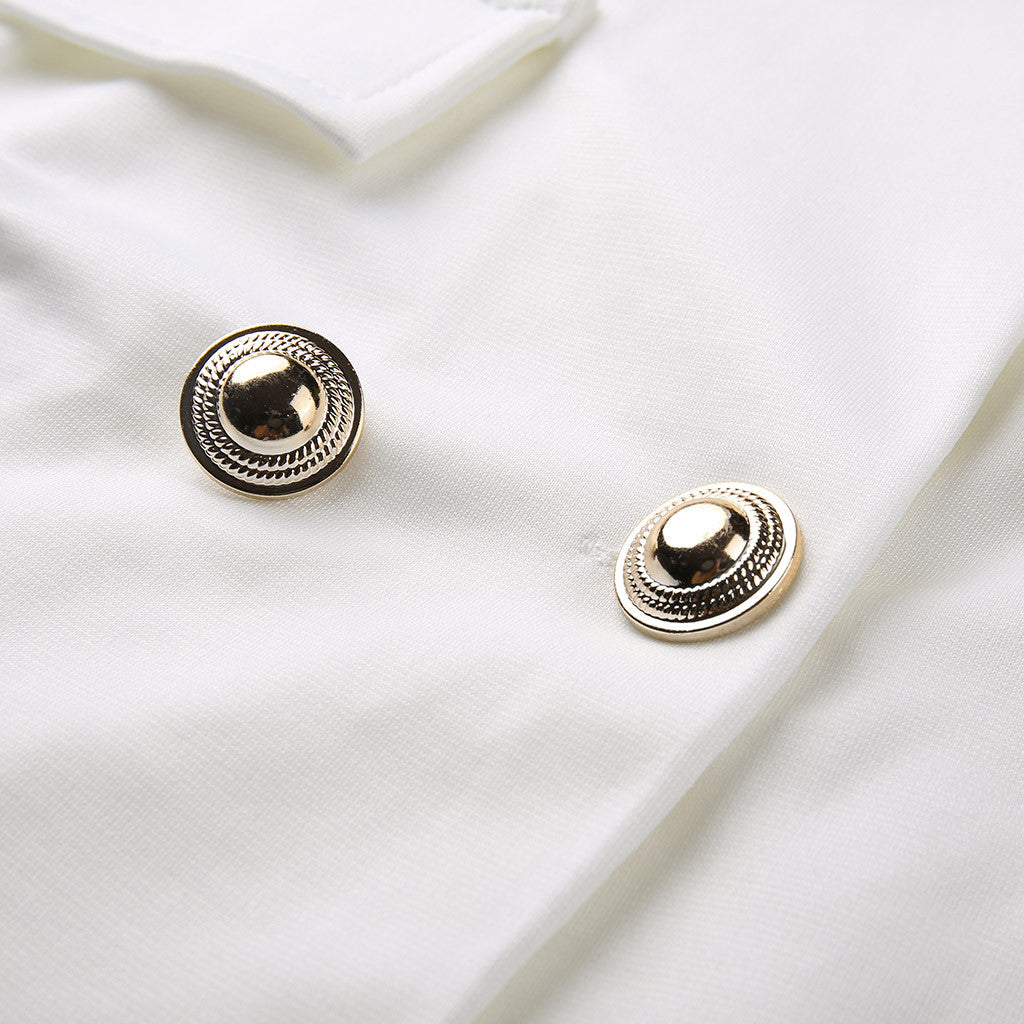 Daleyza | Dames blazer jurk met knopen revers