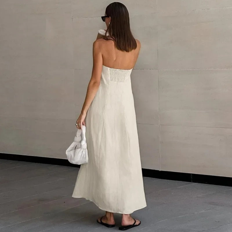 Mara | Dames jurk met strapless maxi