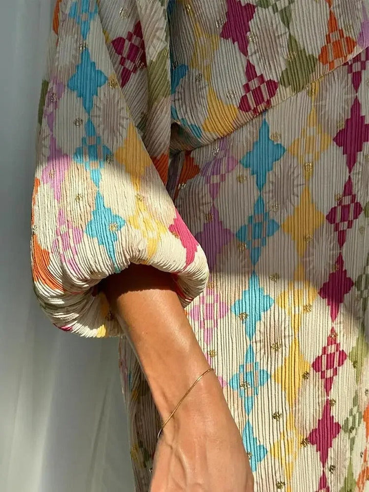 Solange | Chique Tweedelige Set & Jurk Met Print