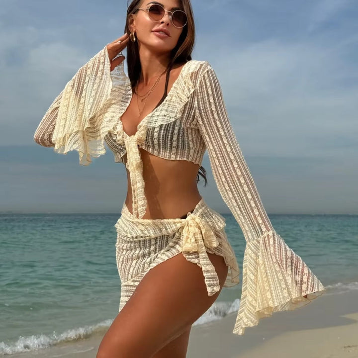 Jordyn | Dames bikiniset met cover-up en rok