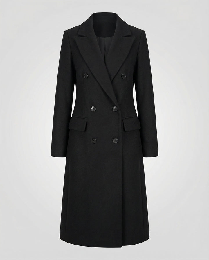 Melis | Chic Trenchcoat met Notch-Lapel en Kap