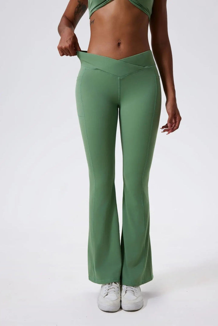 Charlie | Dameslegging met hoge taille en flared fit