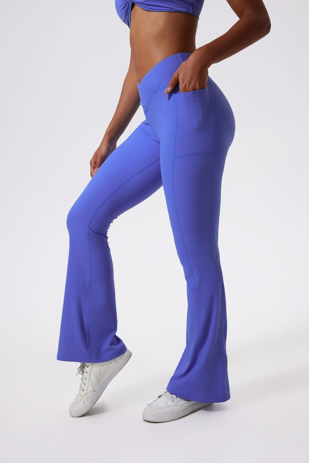 Charlie | Dameslegging met hoge taille en flared fit