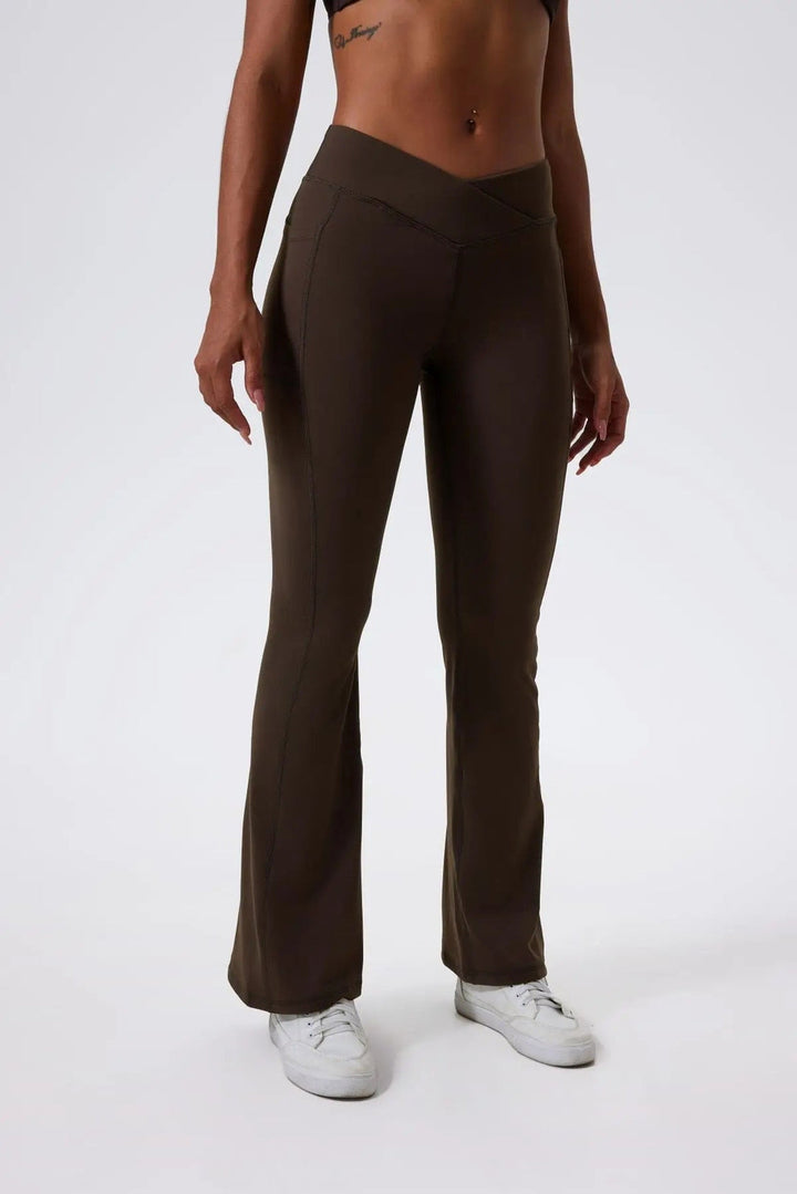 Charlie | Dameslegging met hoge taille en flared fit