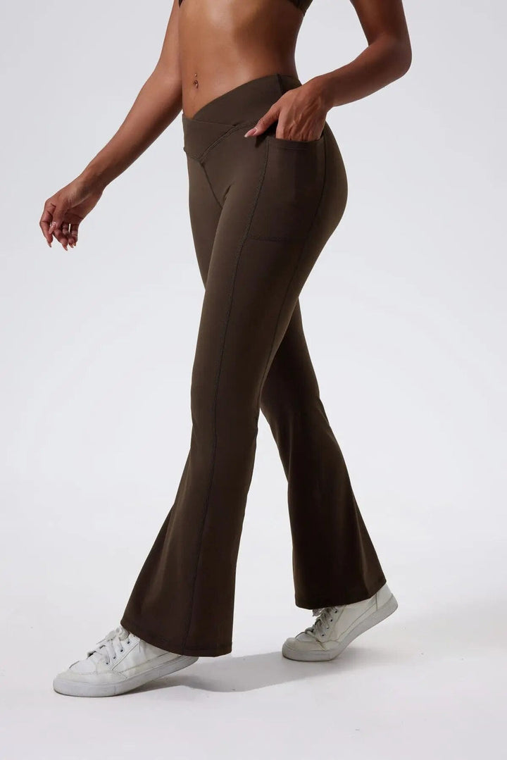 Charlie | Dameslegging met hoge taille en flared fit