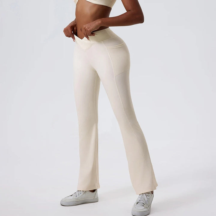 Charlie | Dameslegging met hoge taille en flared fit