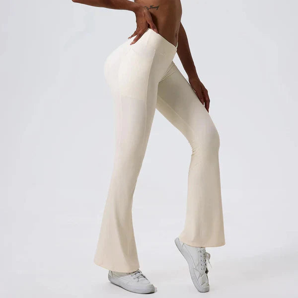 Charlie | Dameslegging met hoge taille en flared fit