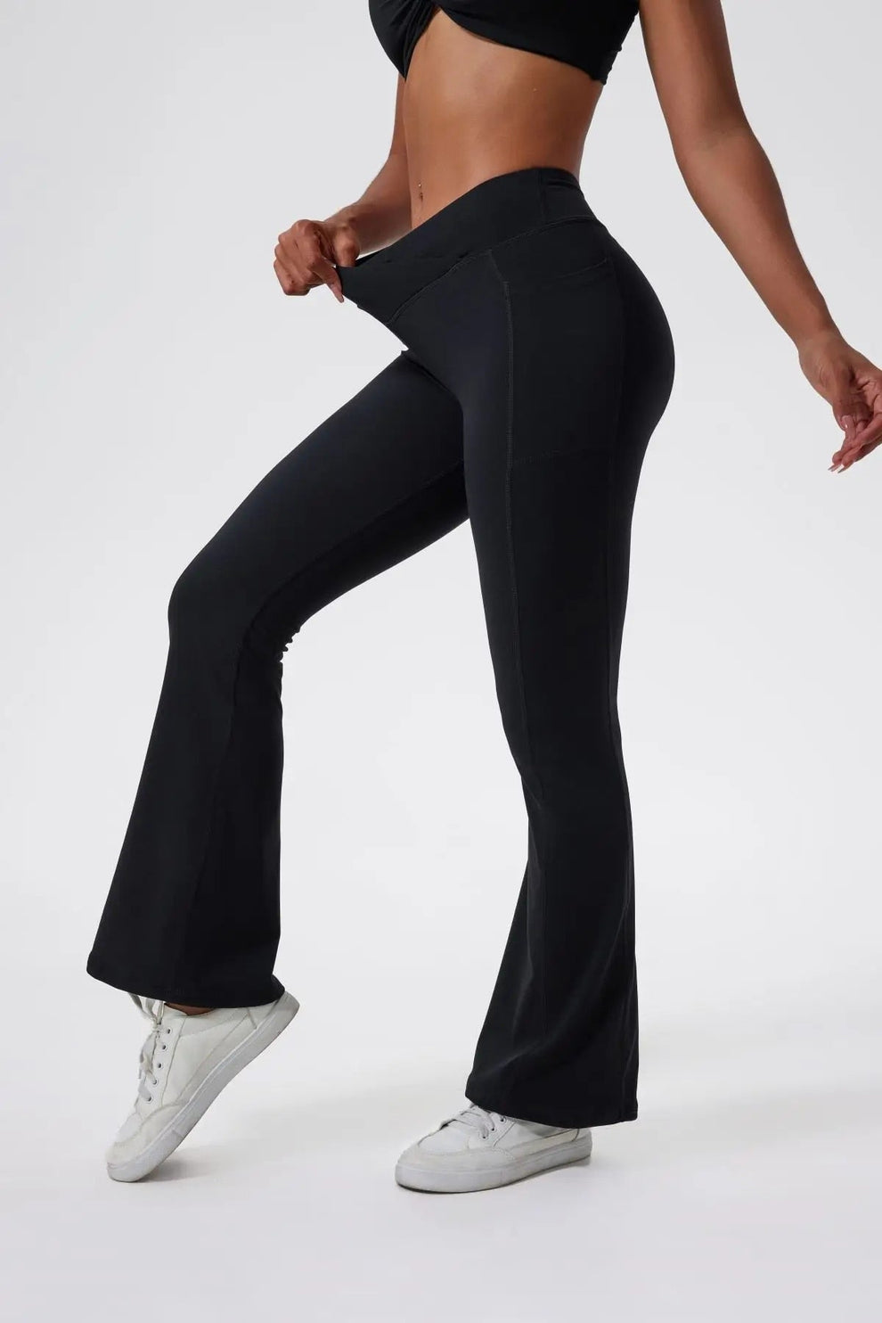 Charlie | Dameslegging met hoge taille en flared fit