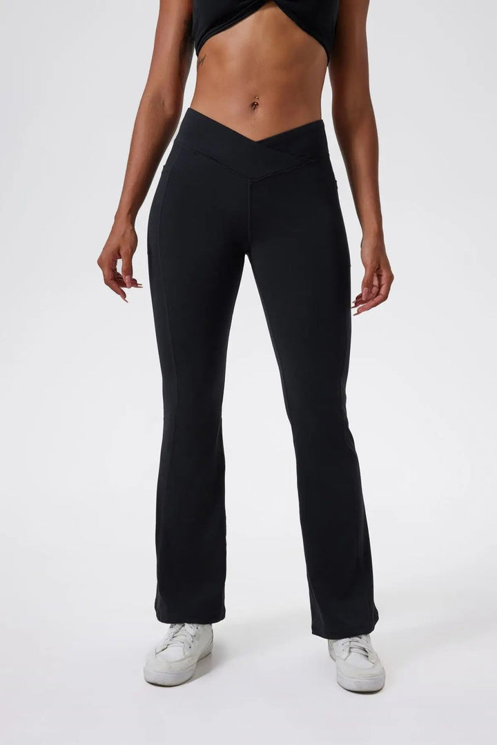 Charlie | Dameslegging met hoge taille en flared fit