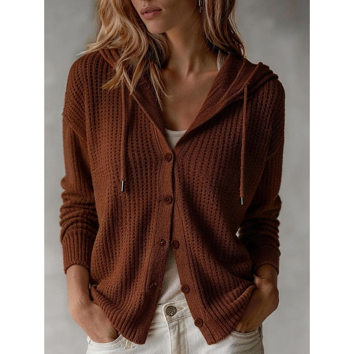 Frances | Gewatteerde Knopen-Voorkant Cardigan