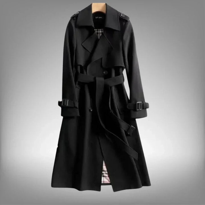 Nia | Geknoopte Dubbelgeknoopte Moderne Trenchcoat
