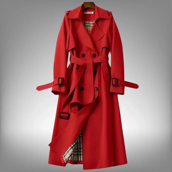 Nia | Geknoopte Dubbelgeknoopte Moderne Trenchcoat
